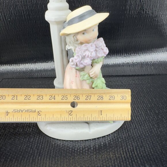 Enesco Kim Anderson Ceramic Figurine I Believe In You Lavender Is Positive 1998 - Picture 2 of 11